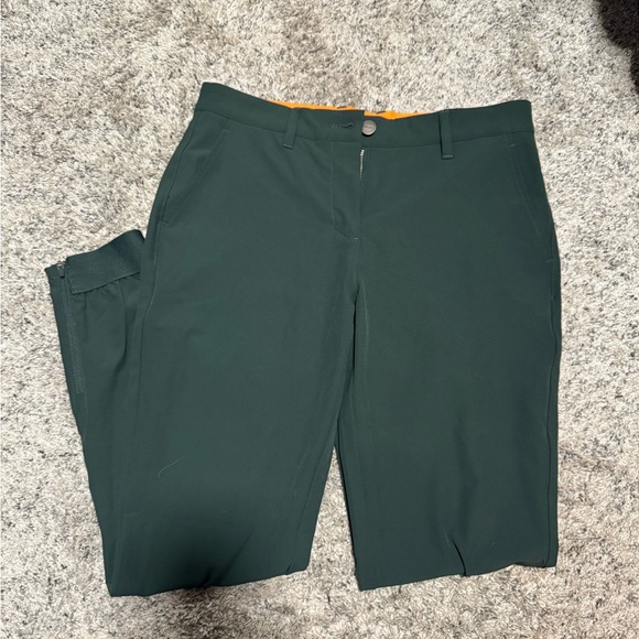 macade Pants - Macade Golf Dark Green Slim-Fit Pants